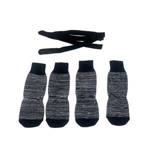 4-Piece Adjustable Non-Slip protective Dog Socks-Nylon/Cotton